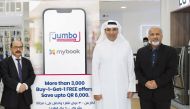 CV Rappai, Director & CEO of Jumbo Electronics; Sajed Sulaiman, Vice-Chairman and Managing Director, Jumbo Electronics and Ranjith Philip Abraham, Head of Retail, Jumbo Electronics during launch of rewards programme.