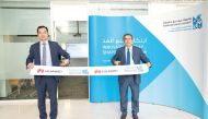 Founding Dean of HBKU’s College of Science and Engineering, Dr. Mounir Hamdi and Huawei Technologies in Qatar CEO, Alex Zheng at the inauguration of the Huawei HBKU AI ICT Academy Lab.