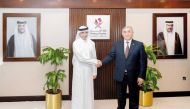 Minister of Justice and Minister of State for Cabinet Affairs H E Ibrahim bin Ali bin Issa Al Hassan Al Mohannadi meeting with Prosecutor-General of the Republic of Uzbekistan H E Nigmatilla Yuldashev.