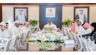 Minister of Justice and Minister of State for Cabinet Affairs H E Ibrahim bin Ali Al Mohannadi chairing the Attorneys’ Admission Committee meeting yesterday. 