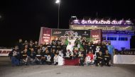 Qatar Racing Club Director Sheikh Jabor bin Khalid bin Jabor Al Thani crowned the podium winners in each category at the conclusion of the third round of 2024 Arabian Drag Racing League.