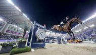 Germany's Ehning Marcus guides Stargold Doha during the CHI Al Shaqab 2022, in this file photo.
