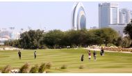 A general view during the first round at Doha Golf Club yesterday.