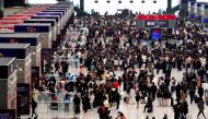 Passengers are pictured at the waiting hall of Zhengzhou East Railway Station in Zhengzhou, central China's Henan Province, Feb. 17, 2024. Xinhua/Li An