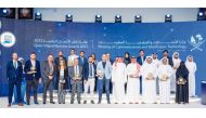 Minister of Communications and Information Technology H E Mohammed bin Ali Al Mannai with winners of Qatar Digital Business Awards 2023.