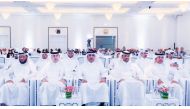 Kahramaa President Eng Essa bin Hilal Al Kuwari (centre) with other officials during the ceremony.