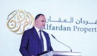 Mohamed Sleiman, Chief Operating Officer of Alfardan Properties and Alfardan Hospitality addressing the event.
