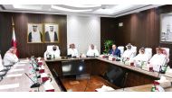 Qatar Chamber officials taking part during the Real Estate Committee meeting.