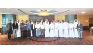 QU officials and government officials from Qatar, India and Nepal during the training workshop.