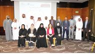 Participants during the workshop entitled “International Standards of Social Responsibility ISO 26000” hosted by Qatar Chamber.
