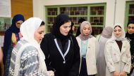 Minister of Social Development and Family H  E Maryam bint Ali bin Nasser Al Misnad inaugurating the Amna Al Jaidah Hall at Liwan Design Studios and Labs.