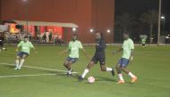Action during Al Shamal Club’s Founder’s Cup Ramadan football tournament