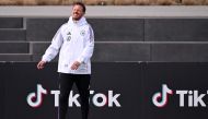 Germany's head coach Julian Nagelsmann oversees a training session of the German national football team on March 21, 2024 in Frankfurt am Main, western Germany. (Photo by Kirill Kudryavtsev / AFP)