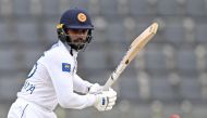 Sri Lanka's Dhananjaya de Silva plays a shot during the third day of the first Test cricket match between Bangladesh and Sri Lanka at the Sylhet International cricket Stadium in Sylhet on March 24, 2024. (Photo by MUNIR UZ ZAMAN / AFP)
