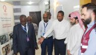 Members of a delegation from QFFD during their visit to the city of Port Sudan.