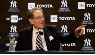 Long time New York Yankees radio broadcaster John Sterling speaks to the media prior to a game against the Tampa Bay Rays at Yankee Stadium on April 20, 2024 in New York City. (Photo by Jim McIsaac / GETTY IMAGES NORTH AMERICA / Getty Images via AFP)