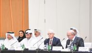 CEO of QICDRC, Faisal Rashid Al Sahouti, with Lord John Thomas, former Lord Chief Justice of England and Wales and other dignitaries during the inauguration of the 5th Meeting of SIFoCC.
