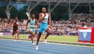 Olympic 400m champion Steven Gardiner (front) in action in this file photo. PIC: Diamond League 