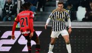 Juventus' Italian forward #07 Federico Chiesa controls the ball during the Italian Serie A football match between Juventus and AC Milan at The Allianz Stadium in Turin on April 27, 2024. (Photo by MARCO BERTORELLO / AFP)
