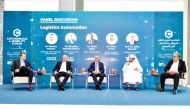 Senior Analyst, Investor Relations at QFZ, Bader Al Saai (second right), along with other officials during the panel discussion.