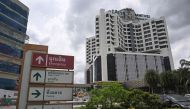 A general view shows the exterior of Samitivej Srinakarin Hospital, where some of the injured passengers were being treated three days after the turbulence-hit Singapore Airlines flight SQ321 from London to Singapore, in Bangkok on May 24, 2024. Photo by Lillian SUWANRUMPHA / AFP