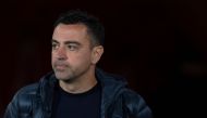 Barcelona's Spanish coach Xavi is pictured during the Spanish league football match between UD Almeria and FC Barcelona at the Municipal Stadium of the Mediterranean Games in Almeria on May 16, 2024. Photo by JORGE GUERRERO / AFP