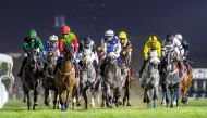 A file photo of action at Al Rayyan Racecourse.