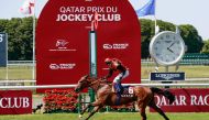 A file photo of action during the Qatar Prix du Jockey Club. 