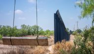 A swing set overlooks a section of border fencing near the banks of the Rio Grande river on June 04, 2024 in Eagle Pass, Texas. Photo by Brandon Bell / GETTY IMAGES NORTH AMERICA / Getty Images via AFP.