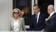 First lady Jill Biden and Hunter Biden, son of U.S. President Joe Biden, leave the J. Caleb Boggs Federal Building on June 11, 2024 in Wilmington, Delaware. Photo by Anna Moneymaker / GETTY IMAGES NORTH AMERICA / Getty Images via AFP