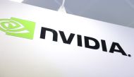 The logo of Nvidia is seen during Computex 2024 in Taipei on June 4, 2024. Photo by I-Hwa CHENG / AFP.