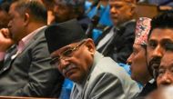 Nepal's Prime Minister Pushpa Kamal Dahal, also known as Prachanda, looks on during a parliament session in Kathmandu on July 12, 2024. (Photo by Prakash Mathema / AFP)