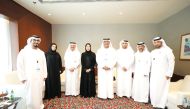 Chairperson of Qatar National Human Rights Committee (NHRC) H E Maryam bint Abdullah Al Attiyah (fourth left) with other GCC officials at the event.