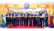 Ambassador of India to Qatar H E Vipul with Lulu officials and guests inaugurating ‘India Utsav’ in celebration of the 78th Indian Independence Day.