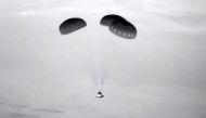 This video grab courtesy of NASA taken on September 6, 2024 shows Boeing's Starliner approaching the landing site at White Sands Space Harbor in White Sands, New Mexico. (Photo by Agustin Paullier / NASA / AFP)