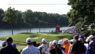 A general view of the 11th green during the second round of the Solheim Cup 2024 at Robert Trent Jones Golf Club on September 14, 2024 in Gainesville, Virginia. Gregory Shamus/Getty Images/AFP. Photo by Gregory Shamus / GETTY IMAGES NORTH AMERICA / Getty Images via AFP.