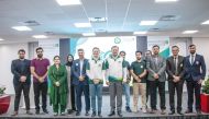 Ambassador of Pakistan to Qatar H E Muhemmed Aejaz and President of QSTP Dr. Jack Lau with other officials and owners of startups.
