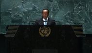 (FILES) Ethiopian Minister of Foreign Affairs of Taye Atske-Selassie Amde speaks during the 79th Session of the United Nations General Assembly at the United Nations headquarters in New York City on September 27, 2024. (Photo by Leonardo Munoz / AFP)
