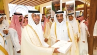 Director General of Doha Municipality Mansour Ajran Al Buainain and other participants at the event.