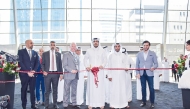 Minister of Commerce and Industry, H E Sheikh Mohammed bin Hamad bin Qassim Al Abdullah Al Thani with other dignitaries at the opening of the Big 5 Construct Qatar and INDEX Design Qatar at DECC, yesterday.