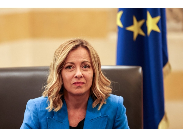 File photo of Italian Prime Minister Giorgia Meloni.