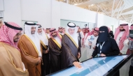 Minister of Municipality H E Abdullah bin Hamad bin Abdullah Al Attiyah (second left) and other officials at the opening of the Saudi Agricultural Exhibition 2024 in Riyadh, Saudi Arabia. 