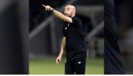 Al Sadd coach Felix Sanchez reacts during the AFC Champions League Elite match against Persepolis FC, on Monday.