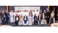 Director of the Agricultural Research Department at the Ministry of Municipality, Hamad Saket Al Shammari with other officials during the workshop.