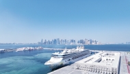 Resorts World One cruise ship arrives at the Old Doha Port marking  start of the 2024/2025 season.