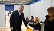 Iceland's Prime Minister and Leader of the Independence party Bjarni Benediktsson casts his ballot during the parliamentary election in Reykjavik on November 30, 2024. Photo by Halldor Kolbeins / AFP
 