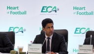 ECA Chairman Nasser Al Khelaifi during the Board Meeting.