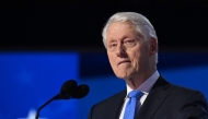 (FILES) Former US President Bill Clinton speaks on the third day of the Democratic National Convention (DNC) at the United Center in Chicago, Illinois, on August 21, 2024. (Photo by SAUL LOEB / AFP)
