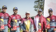 QMMF Executive Director Amro Al Hamad poses with the victorious QMMF By HRT team drivers 