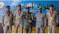 Chairman of the Military Sports Federation Brigadier General Yousef Dasmal Al Kuwari crowned the winners. 